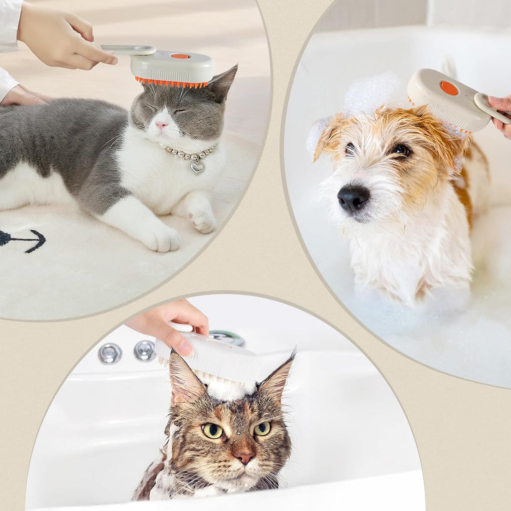 PeluPet ™ Cepillo Automático a Vapor 3 En 1