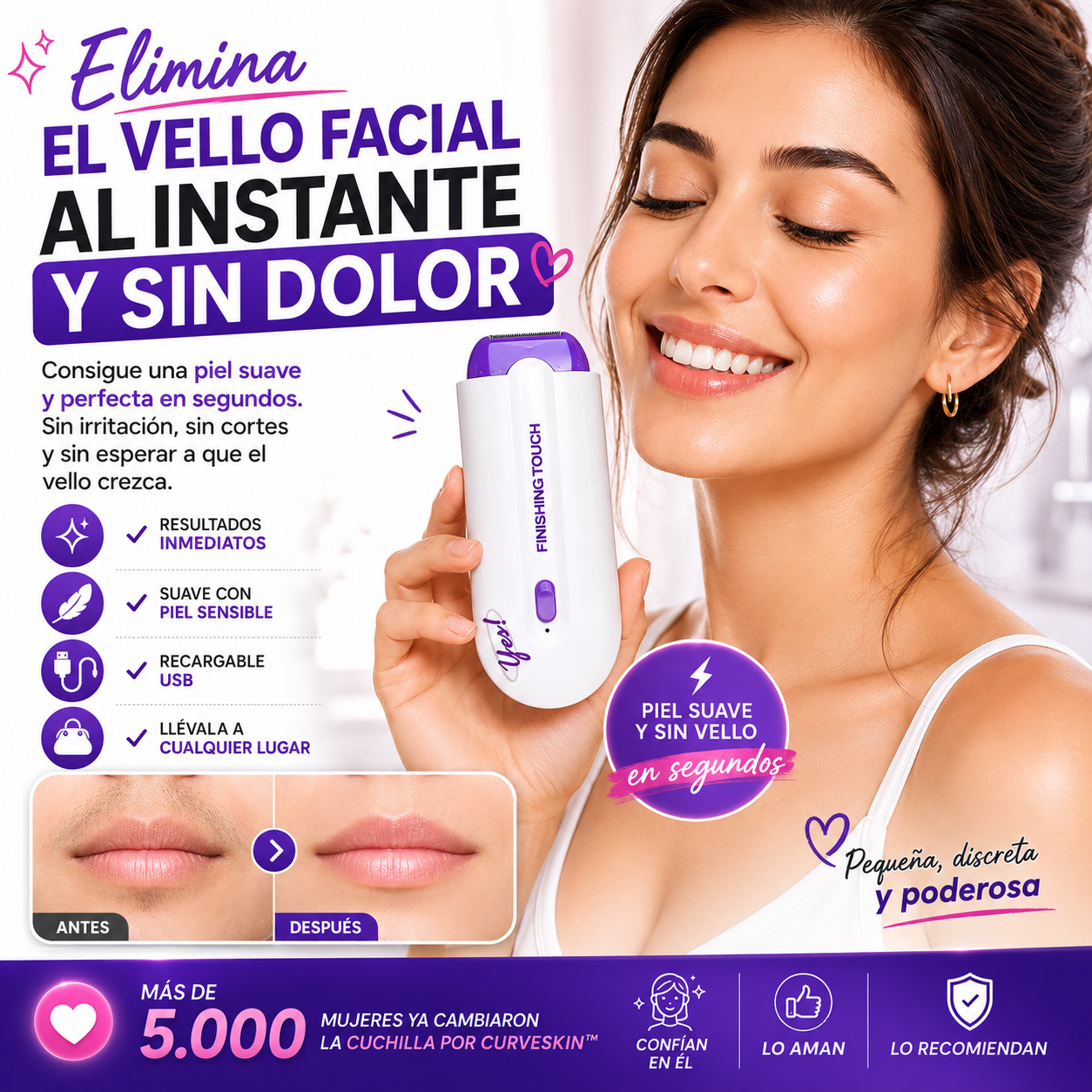 Finishing Touch™ Depiladora Electrica